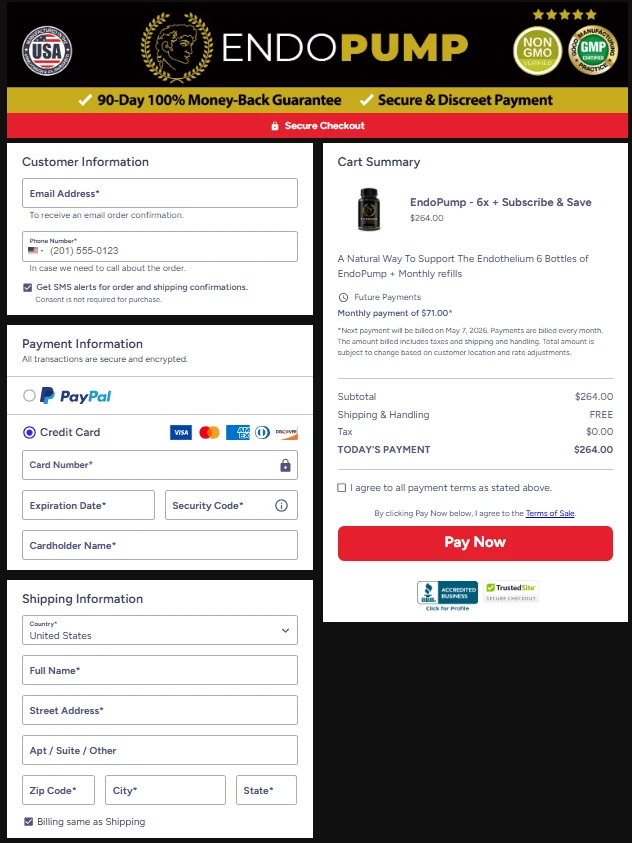 EndoPump order